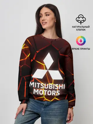Женский свитшот / 3D плиты с подсветкой | Митсубиси