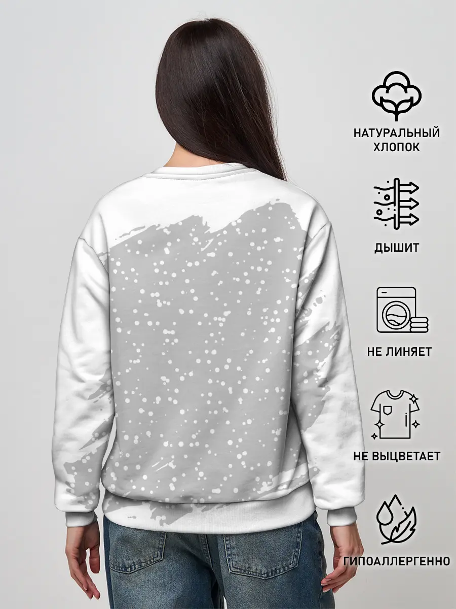 Женский свитшот / Тигр в красной шапке