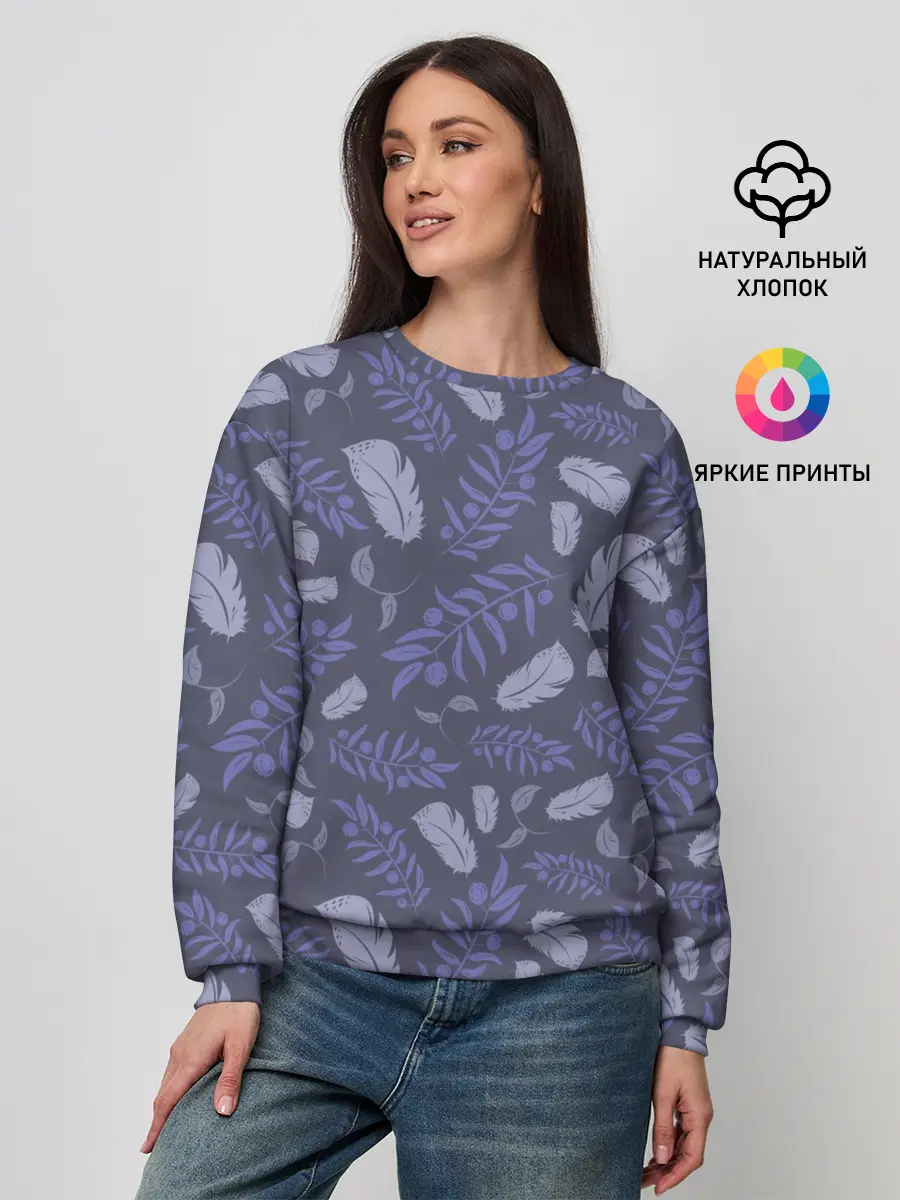 Женский свитшот / Зимняя абстракция