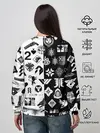 Женский свитшот / DESTINY LOGOBOMBING ЧЁРНО БЕЛОЕ