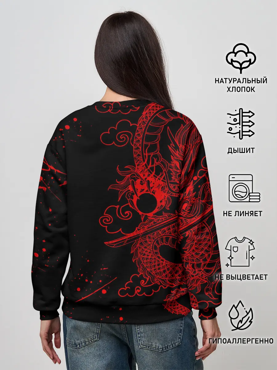 Женский свитшот / ТОКИЙСКИЕ МСТИТЕЛИ КРАСНЫЙ ДРАКОН