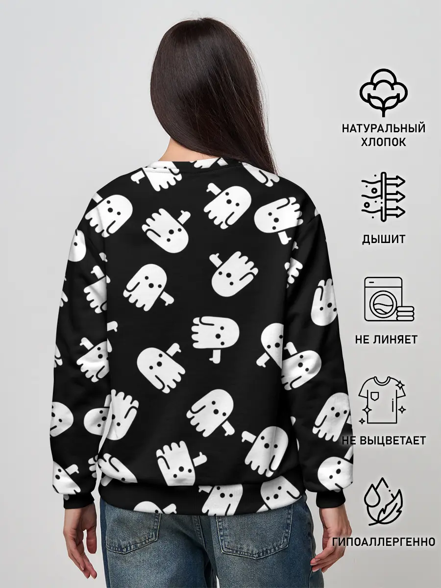Женский свитшот / BOO! ПРИВЕДЕНИЕ ХЕЛЛОУИН
