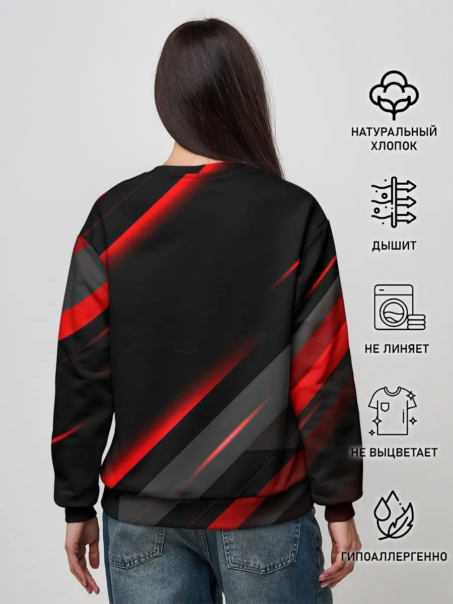 Женский свитшот / Геометрия митсубиси