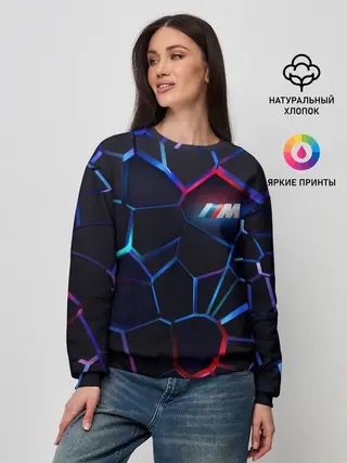 Женский свитшот / BMW SPORT | 3D плиты