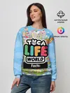 Женский свитшот / TOCA BOCA WORLD, ПЛАНЕТА ИГРЫ
