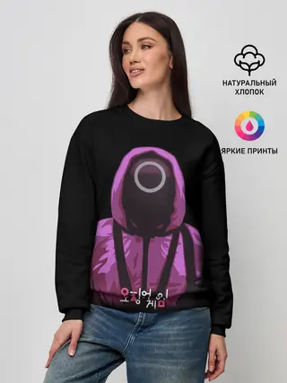 Женский свитшот / Squid Game Circle Guy
