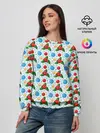 Женский свитшот / Новогодняя Символика