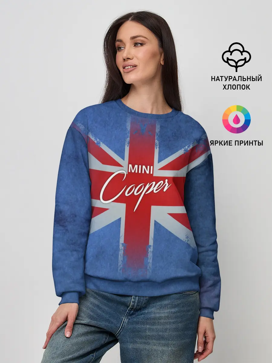 Женский свитшот / Mini cooper Великобритания