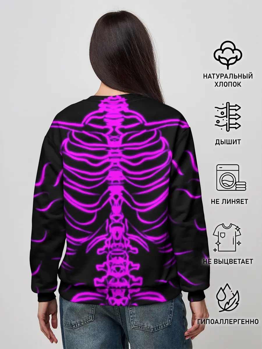 Женский свитшот / Розовые кости