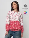 Женский свитшот / Снежинки