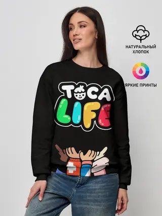 Женский свитшот / Toca Boca | Тока бока ДРУЖБА