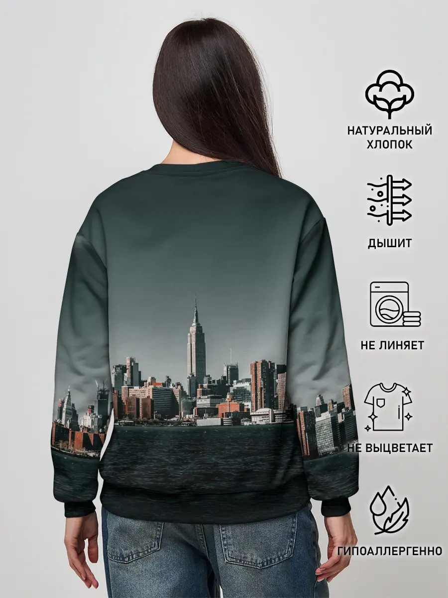 Женский свитшот / Вид на Нью Йорк