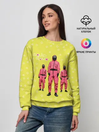Женский свитшот / Игра в кальмара | Рабочие
