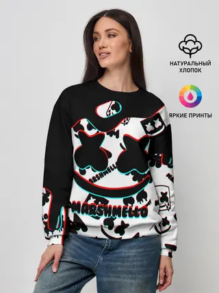 Женский свитшот / MARSHMELLO GLITCH.