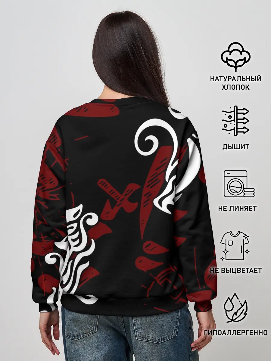 Женский свитшот / ТОКИЙСКИЕ МСТИТЕЛИ ТАТУ ЛОГО