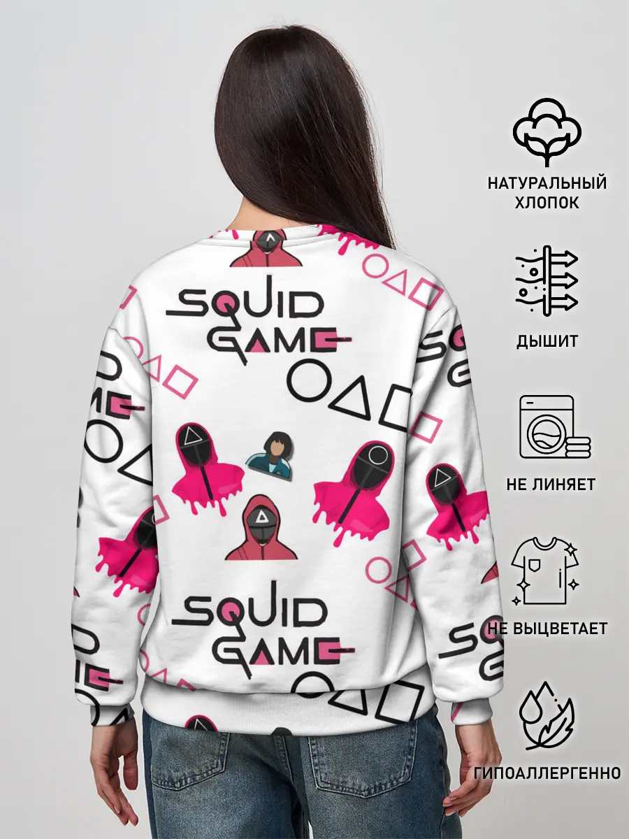 Женский свитшот / игра в кальмара злодеи