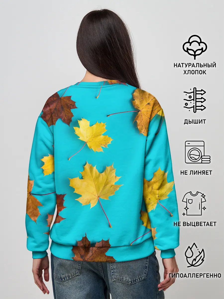 Женский свитшот / Кленовый листочек