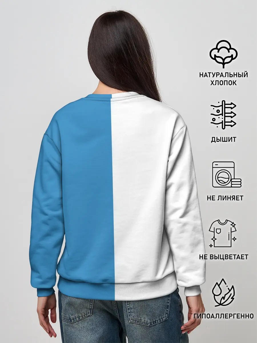 Женский свитшот / Крутые Санта и Олень