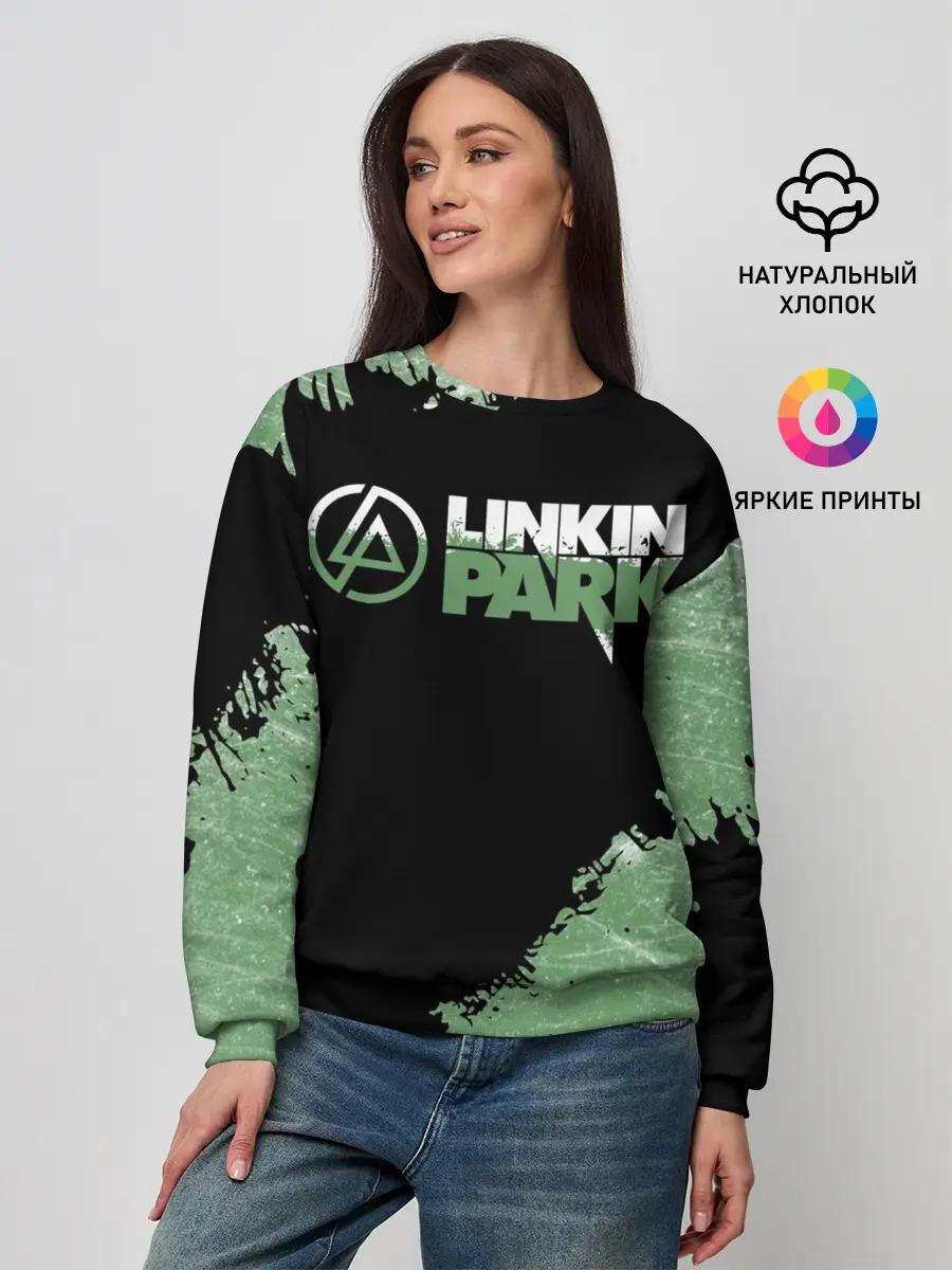Женский свитшот / Линкин Парк в стиле Гранж | Linkin Park