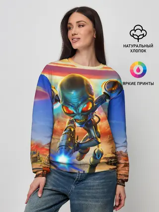 Женский свитшот / Destroy all Aliens