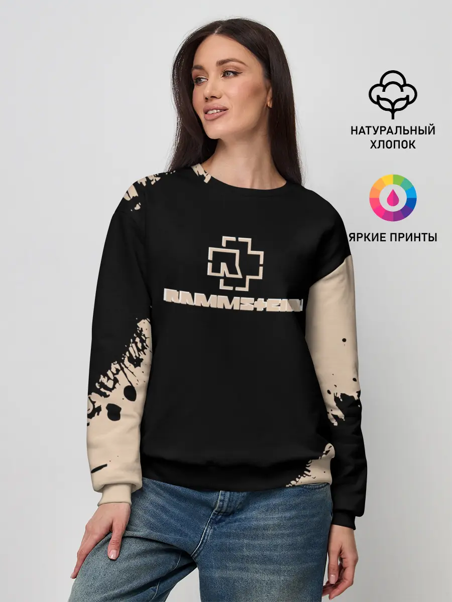Женский свитшот / RAMMSTEIN | Рамштайн Рок Лого