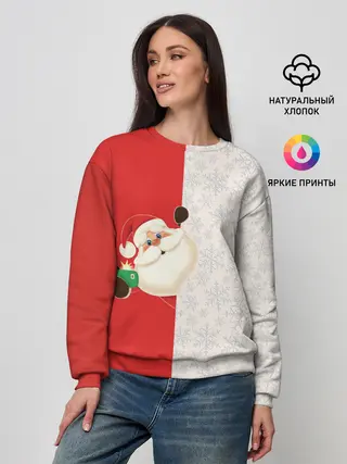 Женский свитшот / Дед Мороз