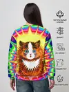 Женский свитшот / Psychedelic Rainbow Cat