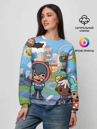 Женский свитшот / Toca Boca | Город