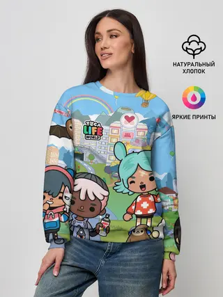 Женский свитшот / Toca Boca | Мир