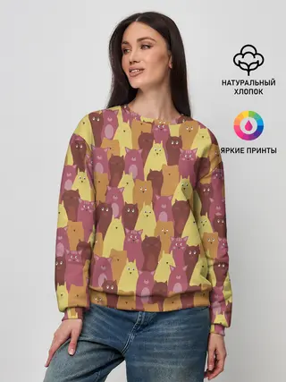 Женский свитшот / BEAUTIFUL CATS