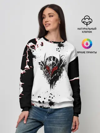 Женский свитшот / Берсерк черная маска.
