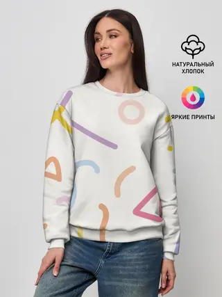 Женский свитшот / Разные линии