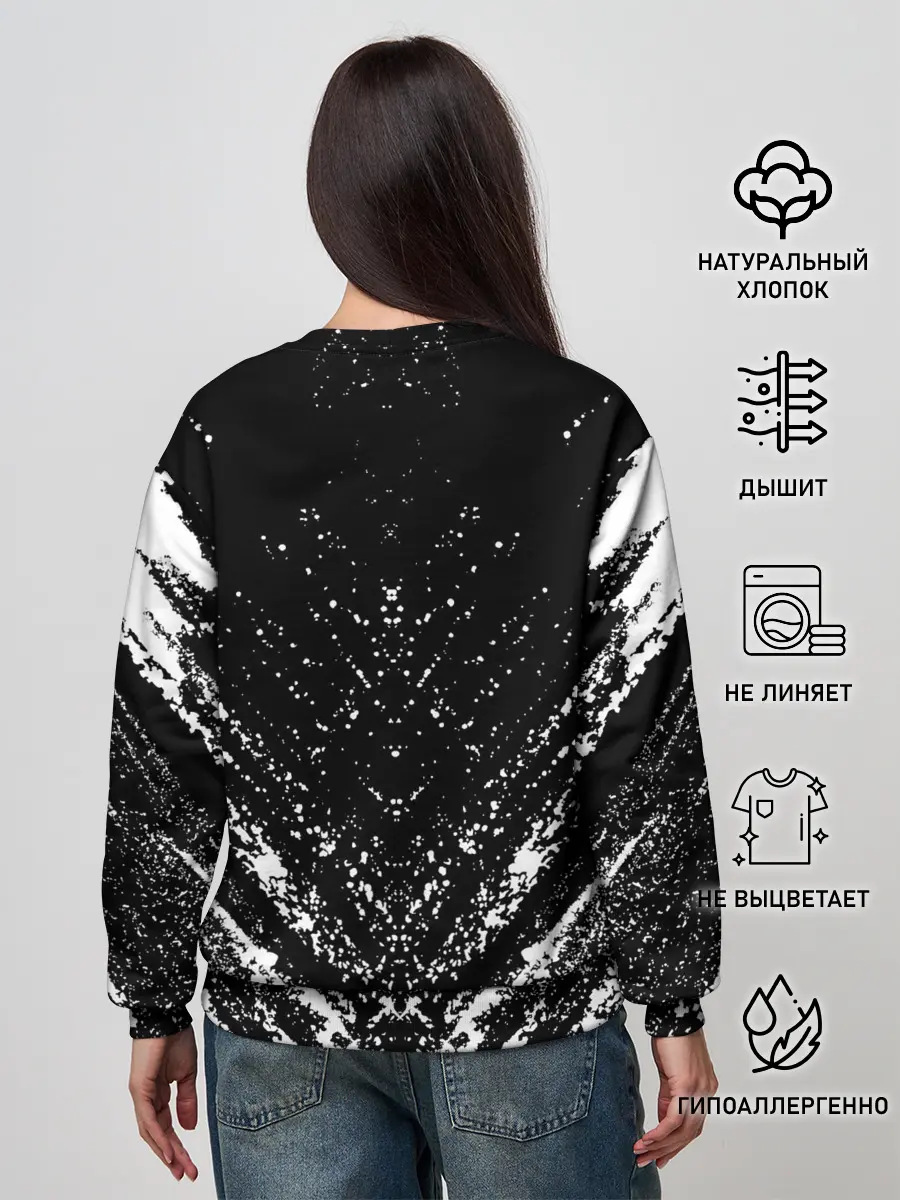 Женский свитшот / БЕРСЕРК ГАТС брызги краски