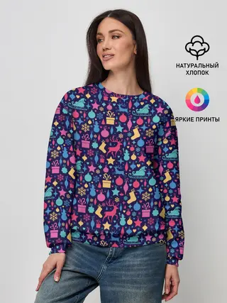 Женский свитшот / Новогодние Игрушки и Украшения