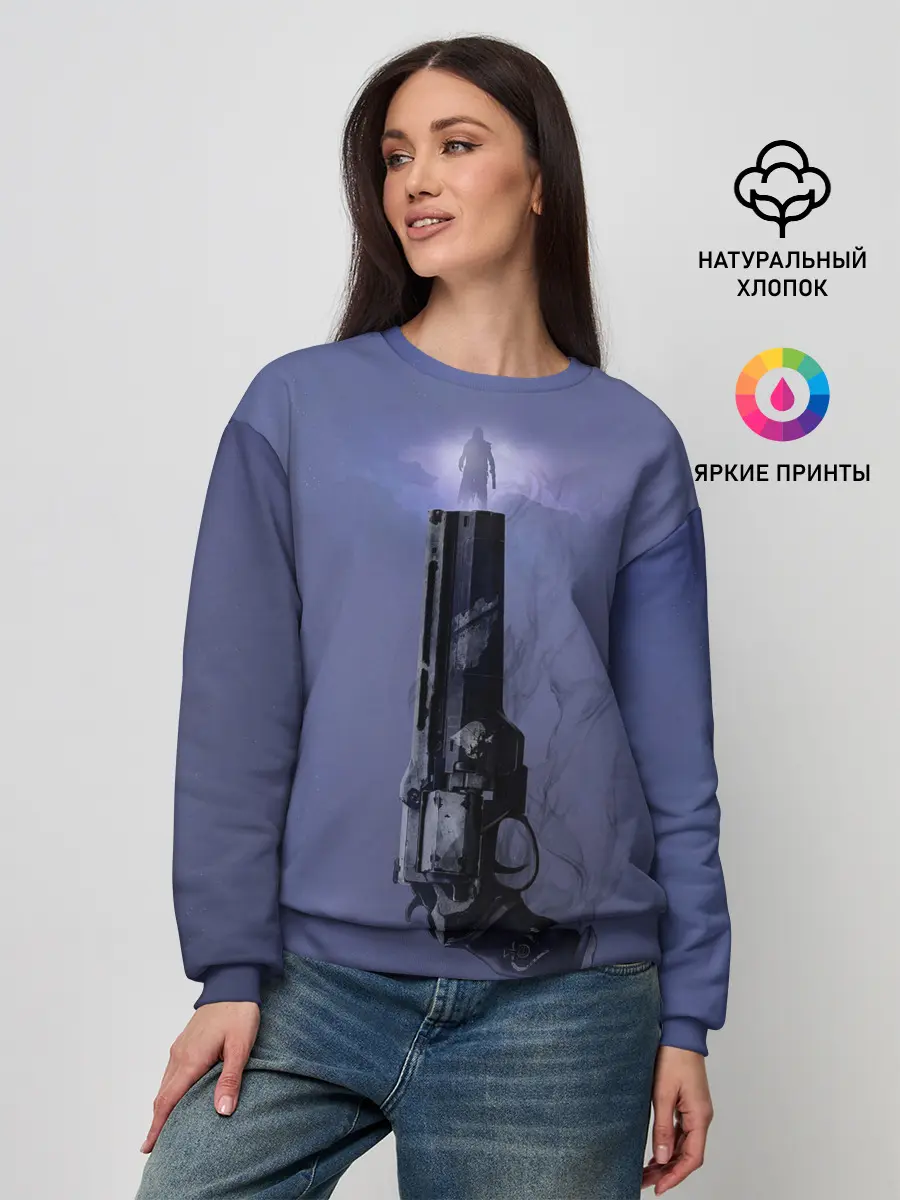 Женский свитшот / DESTINY 2 КЕЙД 6 И ЕГО РЕВОЛЬВЕР