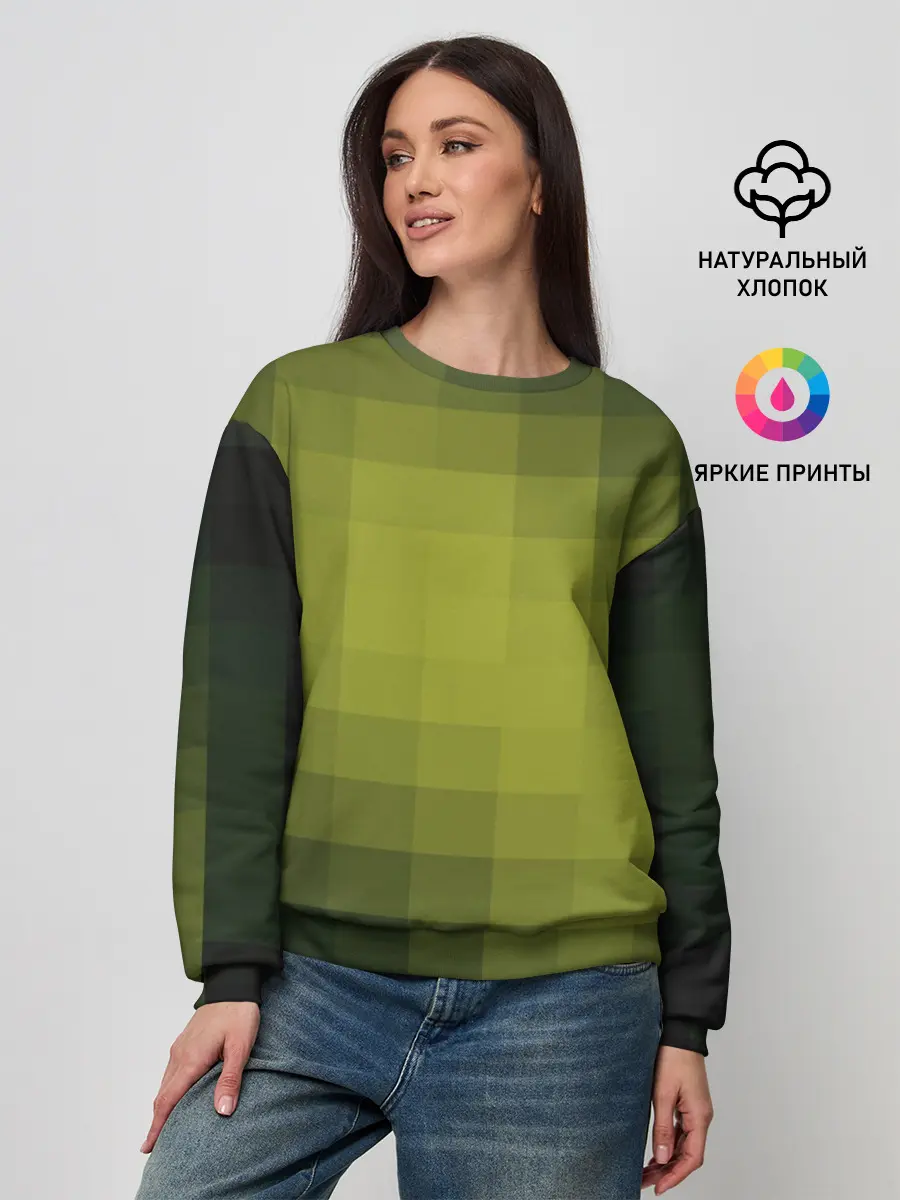 Женский свитшот / Милитари мозаика