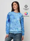 Женский свитшот / Красочная синева