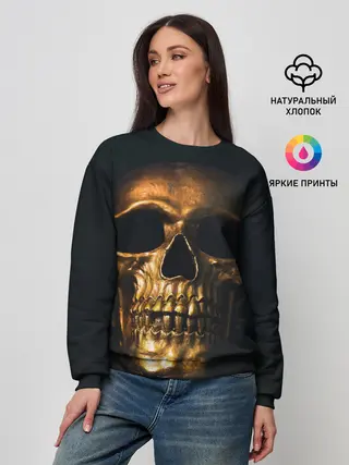 Женский свитшот / Gold Skull
