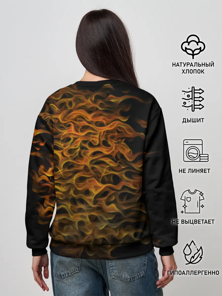 Женский свитшот / ПЛАМЕННЫЙ ЛЕВ