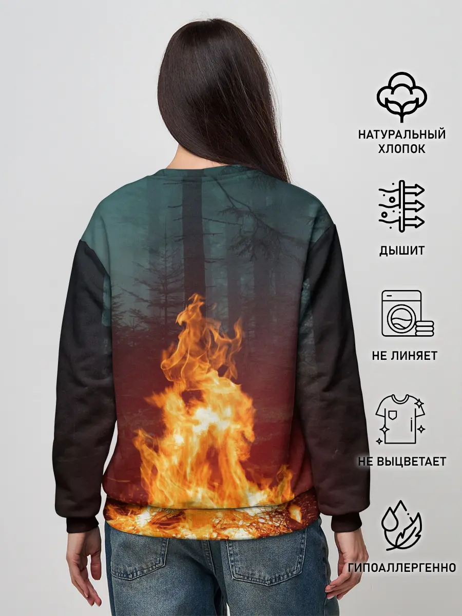 Женский свитшот / Пикник в лесу