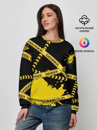 Женский свитшот / Лента DANGER