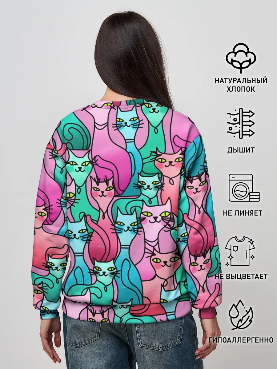 Женский свитшот / Выставка котов