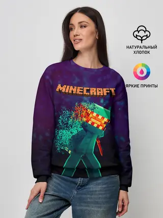 Женский свитшот / Minecraft АНАРХИЯ