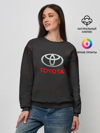 Женский свитшот / [Toyota] Тонкие линии неона