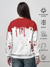 Женский свитшот / ИГРА В КАЛЬМАРА ПЕРСОНАЖ 456 КРОВЬ