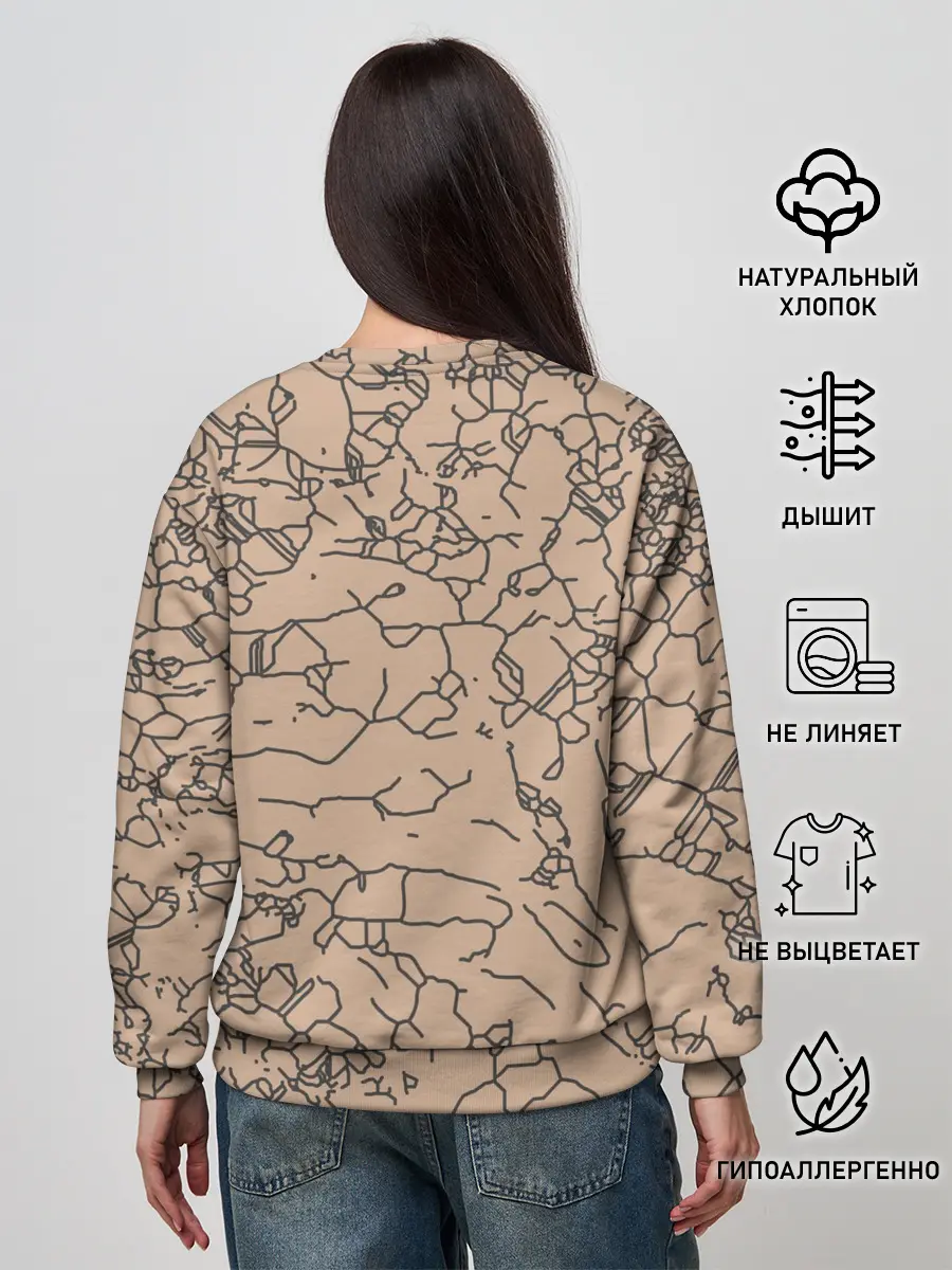 Женский свитшот / Рисованный камень