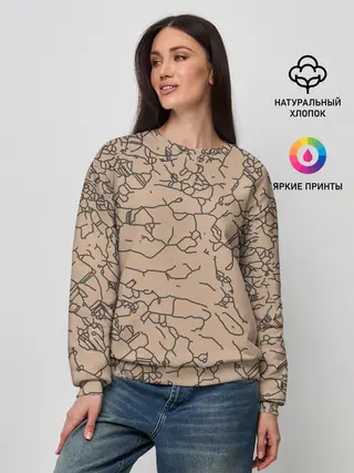 Женский свитшот / Рисованный камень