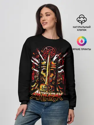 Женский свитшот / Anthrax - For All Kings