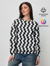 Женский свитшот / Шахматная Иллюзия Искажения