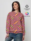 Женский свитшот / Красочная иллюзия вращения